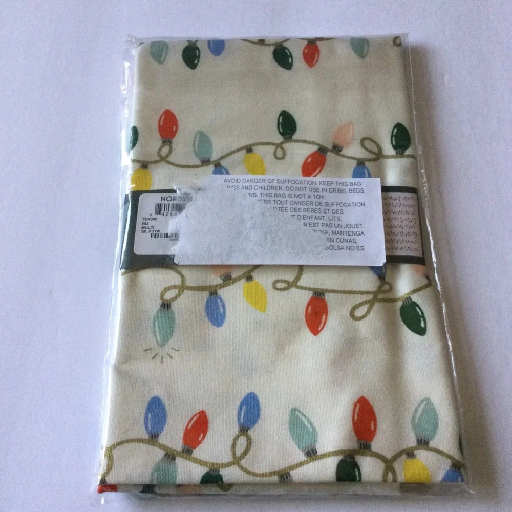 RIFLE PAPER CO. HOLIDAY LIGHTS CHRISTMAS DISH TOWEL NWT